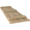 Ekena Millwork Americraft 4-Board (3 Batten) Wood Joined Board-n-Batten Shutters w/Ellipt Top, ARW401BE414X77UNH, PR ARW401BE414X77UNH - alternate 6
